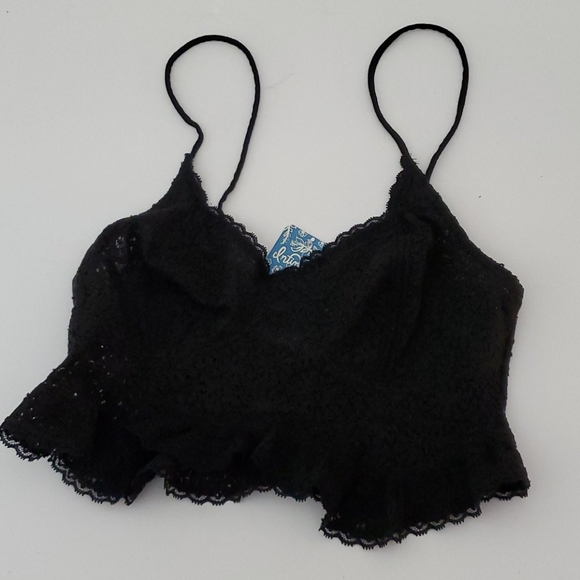 49. 🆕 Free People Fleur De Lys Lace Crop Cami - Picture 5 of 7